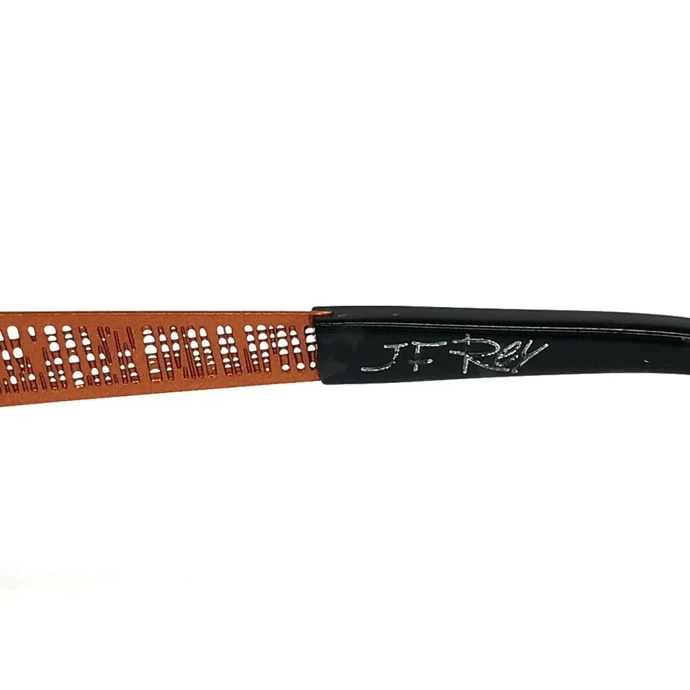 J.F. Rey Eyeglasses Frames JF2587 8060 Pink Orange Cat Eye Half Rim 54-17-140